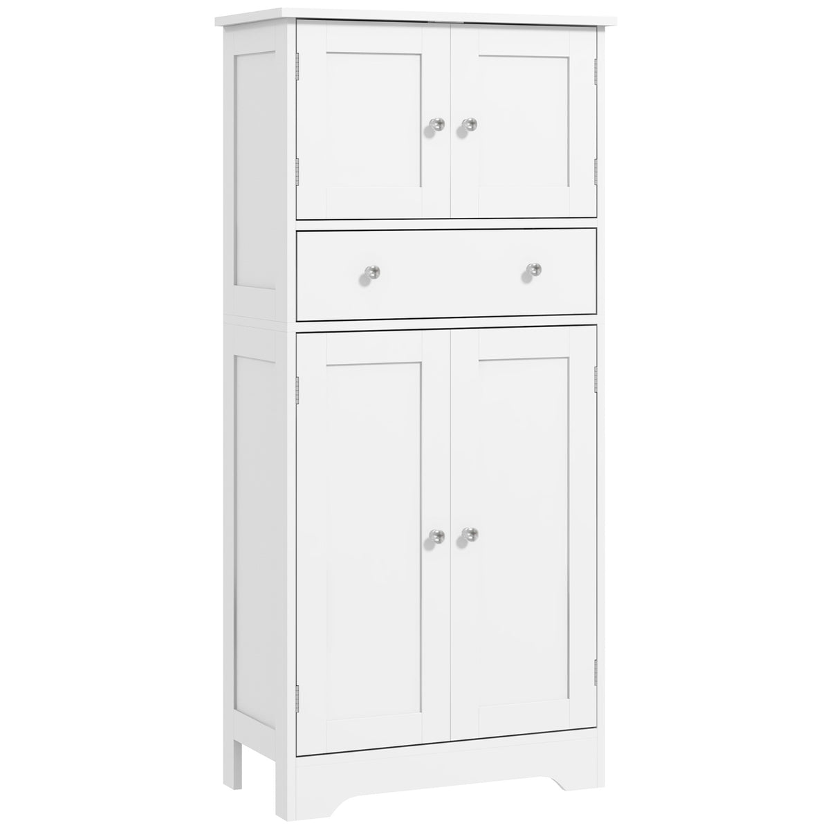 Modern kitchen storage cabinet with doors and drawer