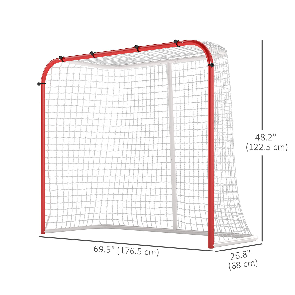 ਸਟੀਲ ਆਊਟਡੋਰ ਹਾਕੀ ਟ੍ਰੇਨਿੰਗ ਨੈੱਟ 176,5 x 68 x 122,5 cm