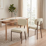 Upholstered Linen Kitchen Chairs, Set of 2