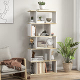 Librería en S de 5 niveles — bicolor