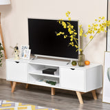 Mueble de TV moderno de madera con almacenamiento