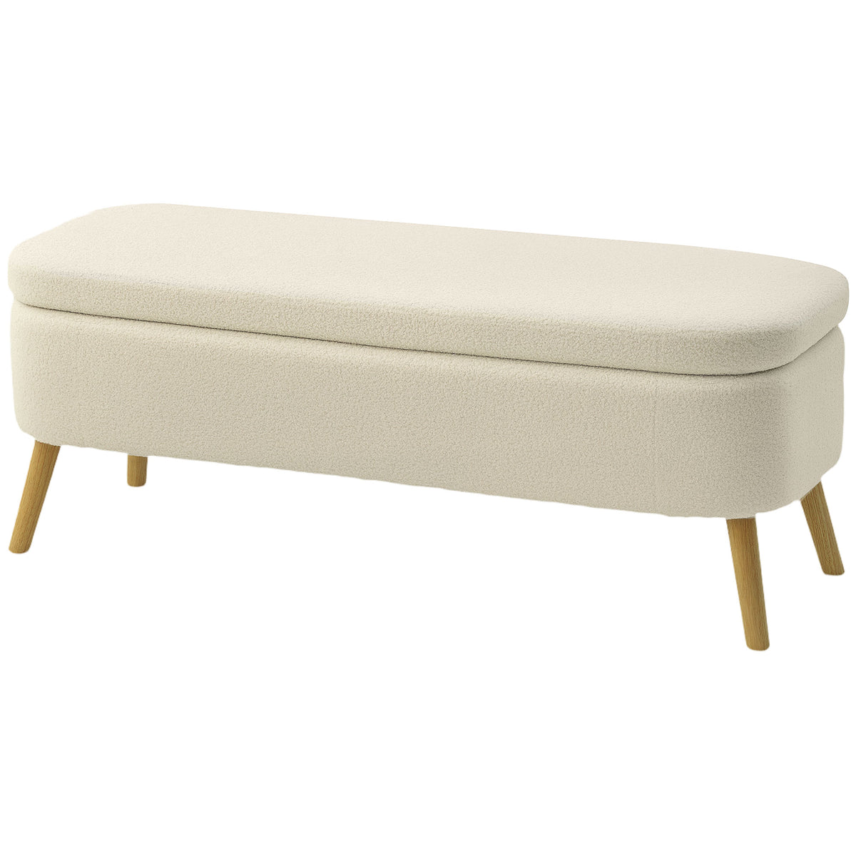 Teddy fleece storage bench 120 cm