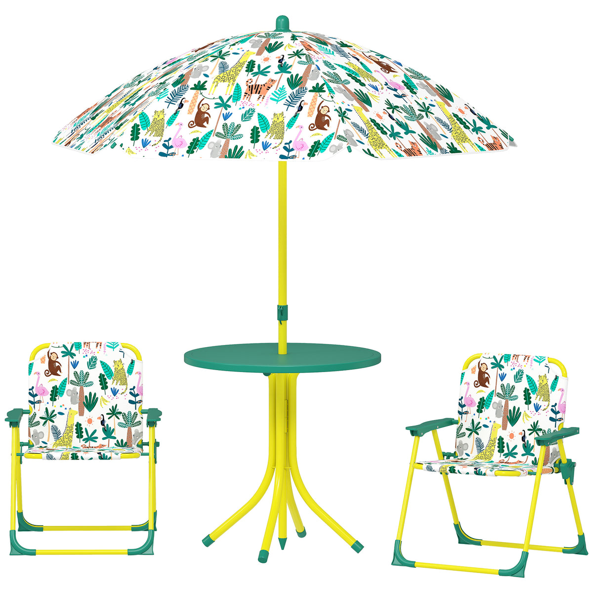 Conjunto de mesa de pícnic y sillas para niños — Lote de 4
