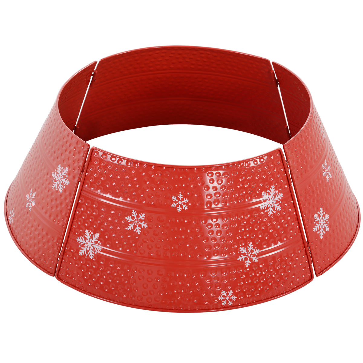 Metal round Christmas tree collar