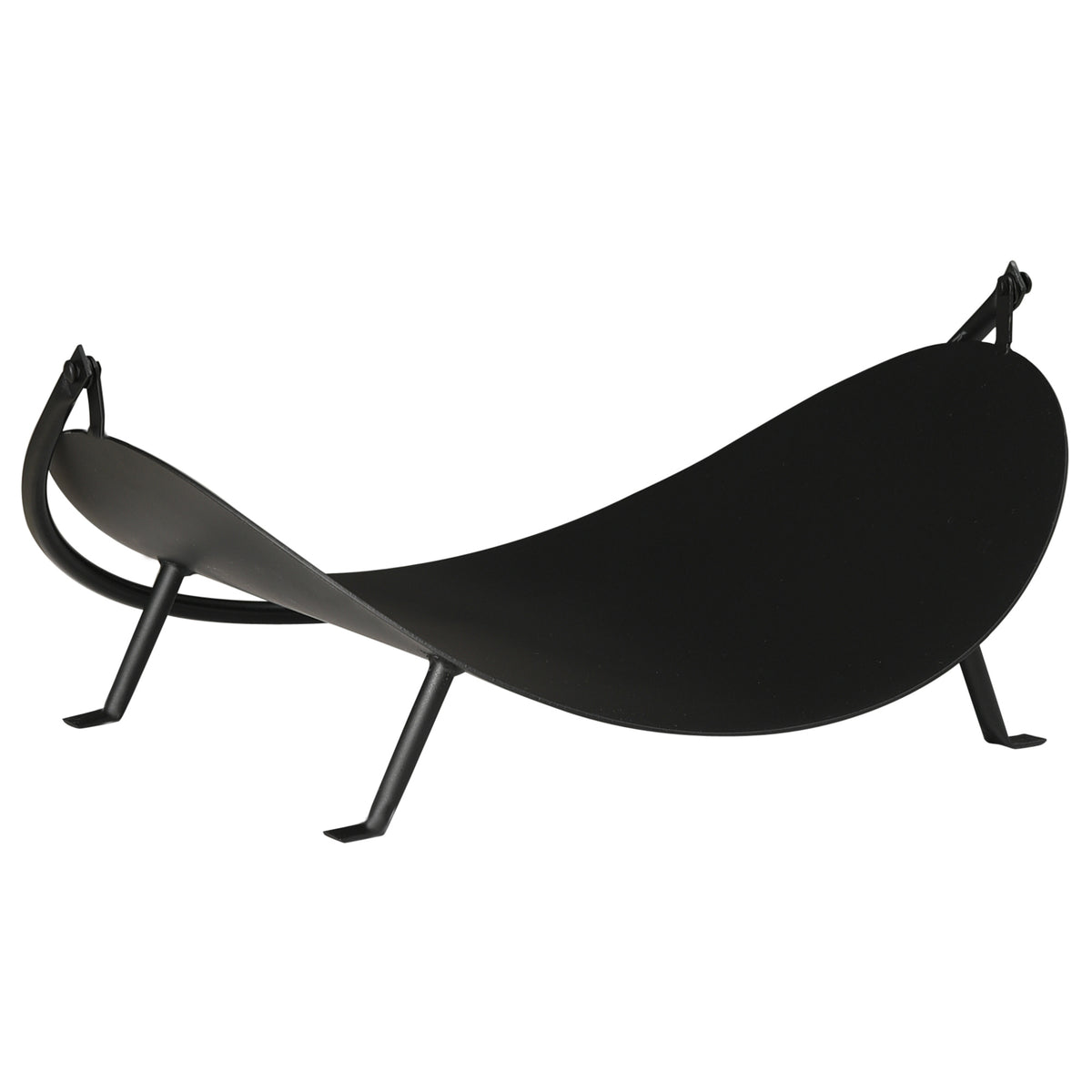 Curved Firewood Log Rack Fireplace Wood Holder