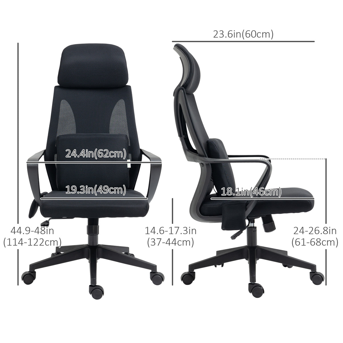 Ergonomic Office Chair with Massage Lumbar Support