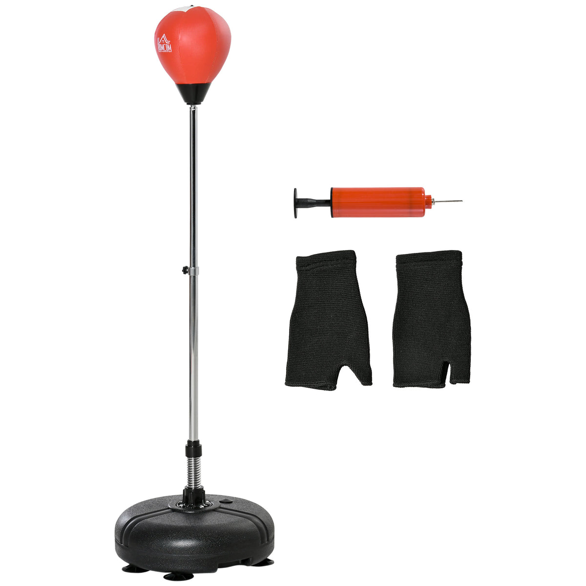 Freestanding reflex punching bag with stand