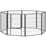 Dog playpen 8 panels folding — Metal