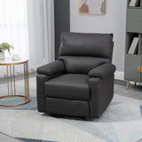 Manual Reclining Chair with Linen Footrest