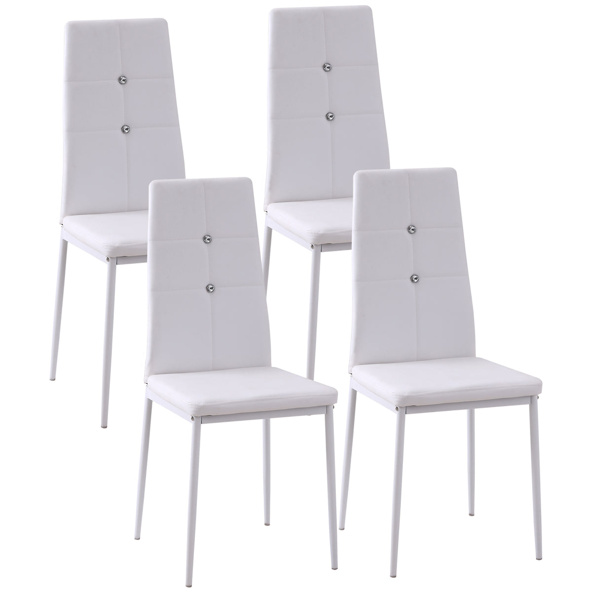 Tufted Dining Side Chairs Set of 4