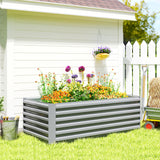 Raised Garden Bed Galvanized Metal 6' × 3'