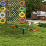Kids swivel seesaw playground equipment