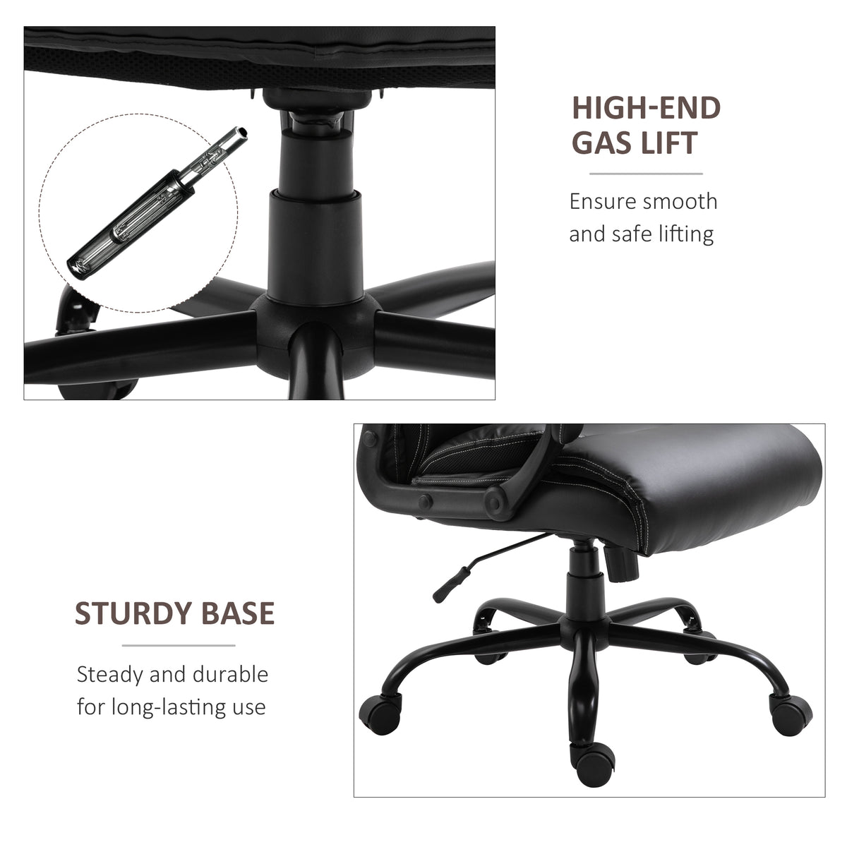 Silla de oficina ergonómica robusta