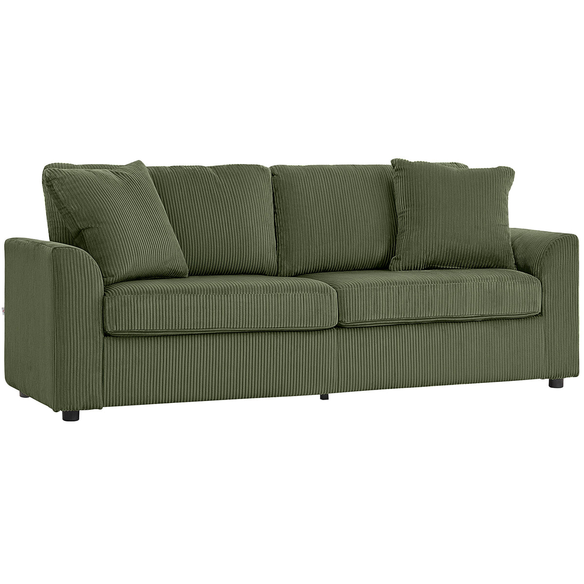 3 Seater Sofa Modern Corduroy with Pocket Springs