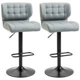 Swivel adjustable bar stools set of 2