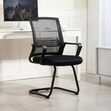Silla de oficina ergonómica sin ruedas con base de trineo