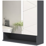 Wall mounted medicine cabinet with mirror