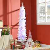Prelit Pencil Artificial Christmas Tree LED Lights