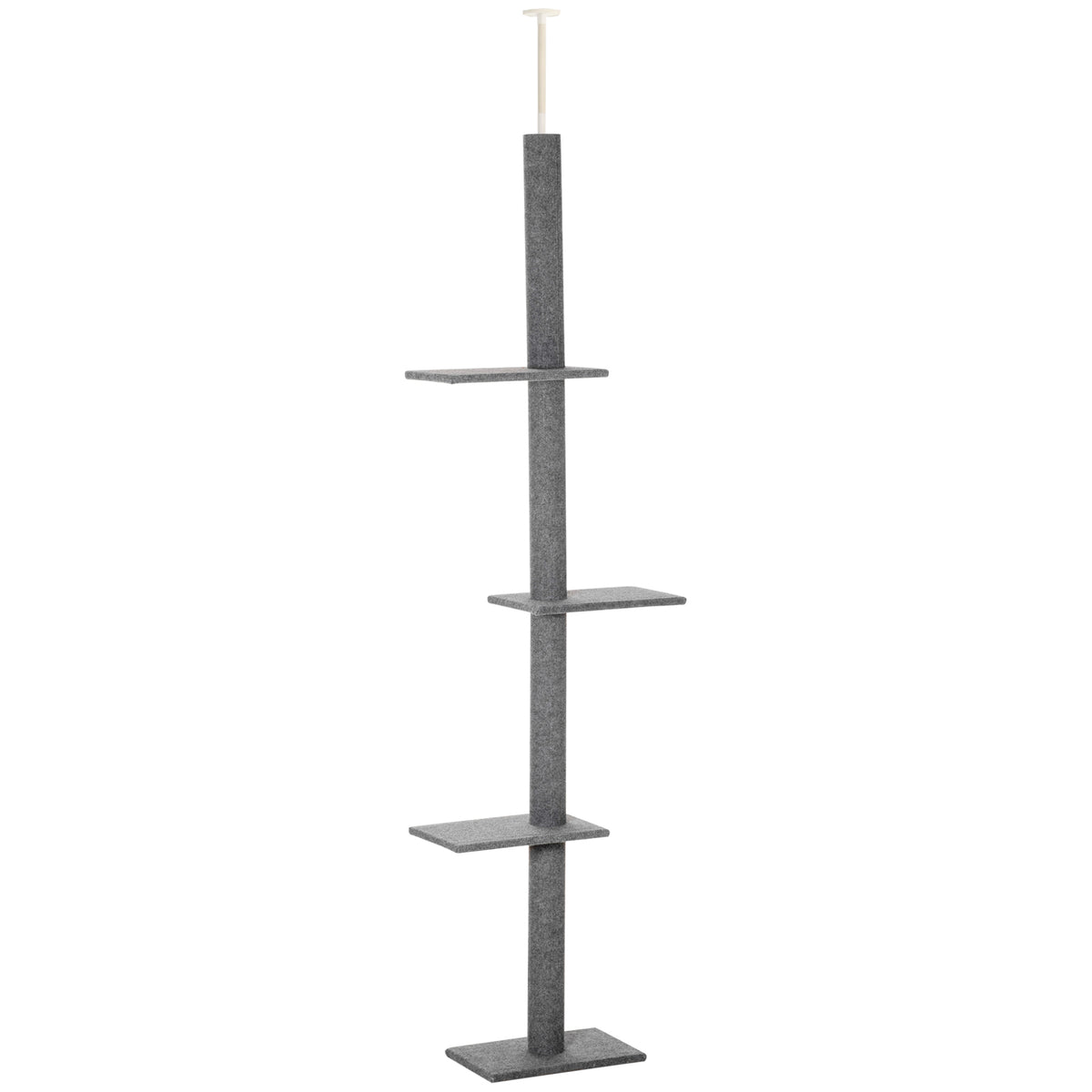 Floor-to-Ceiling Adjustable Cat Tree 4 Platforms