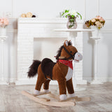 Plush Rocking Horse with Realistic Sounds