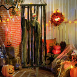 Hanging Animated Skeleton Cage Voice-Activated