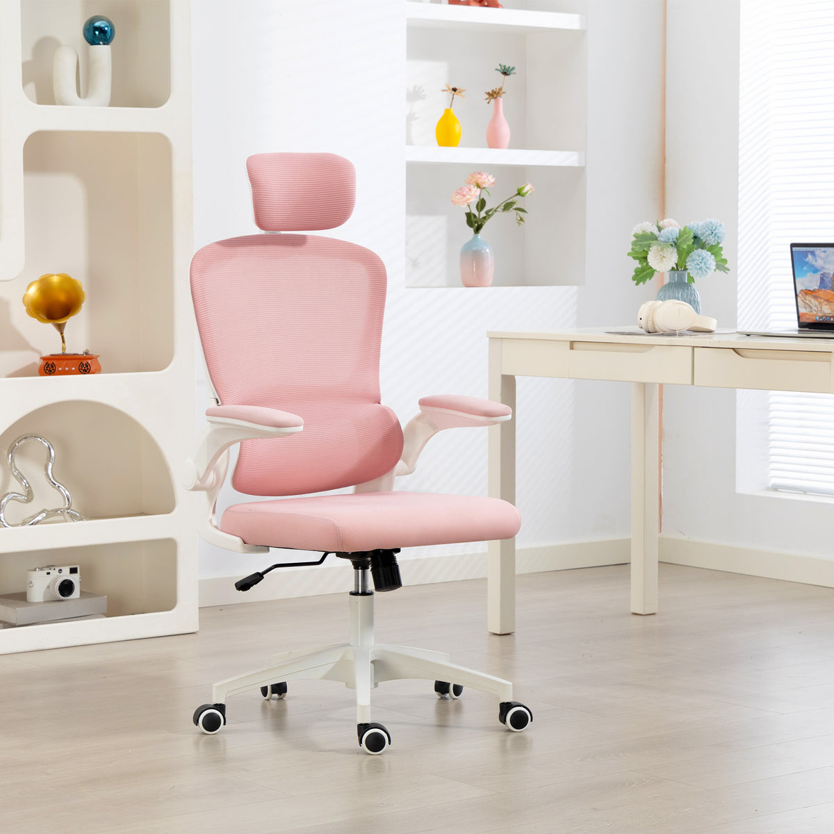 Ergonomic office chair high back rotatable headrest
