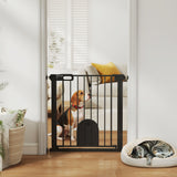 Pet Safety Gate with Walk-Through Door