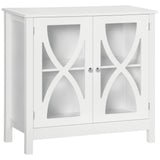 Kitchen sideboard with glass doors