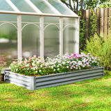 Raised Garden Bed Galvanized Steel 8 x 4 ft