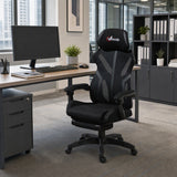 Ergonomic Gaming Chair with Footrest