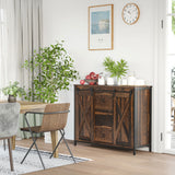 Industrial buffet cabinet rustic kitchen sideboard
