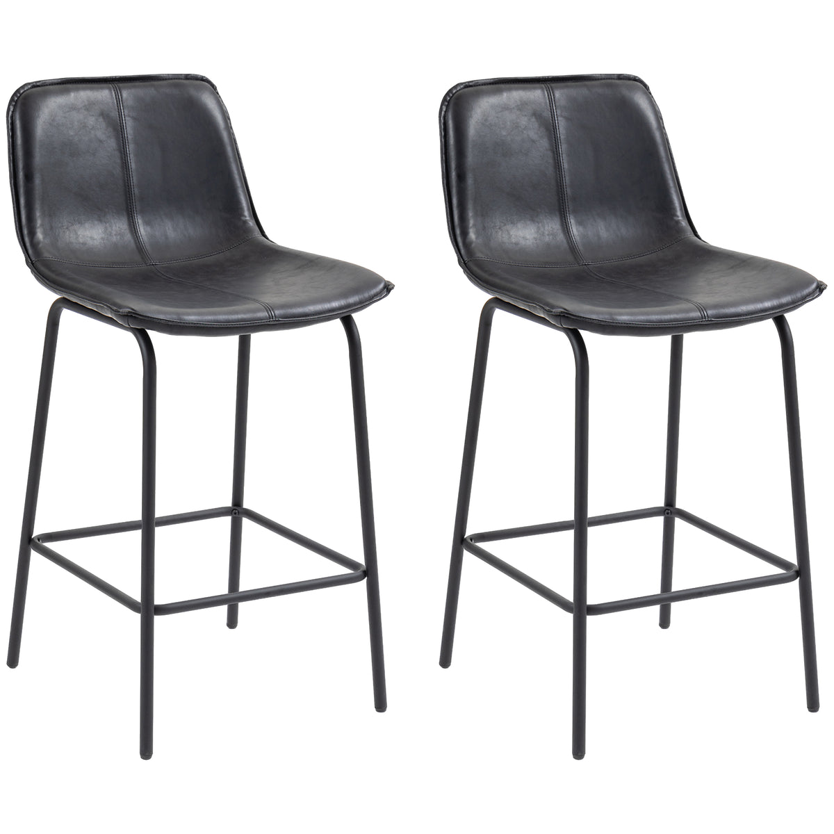 Upholstered counter height bar stools set of 2