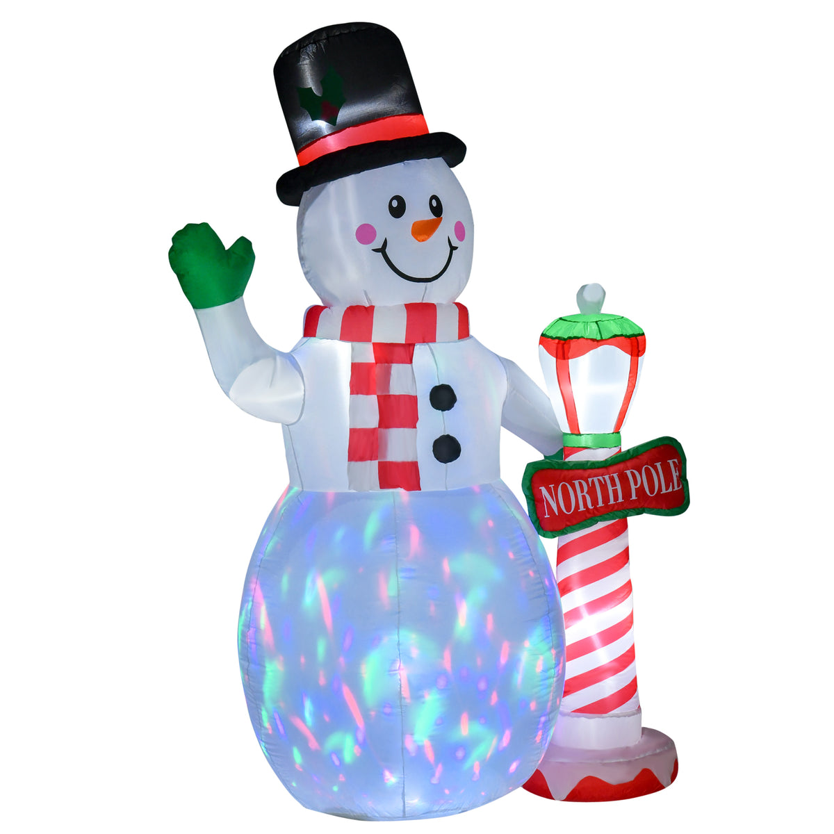 Christmas Inflatable Snowman Lighted Yard Decoration