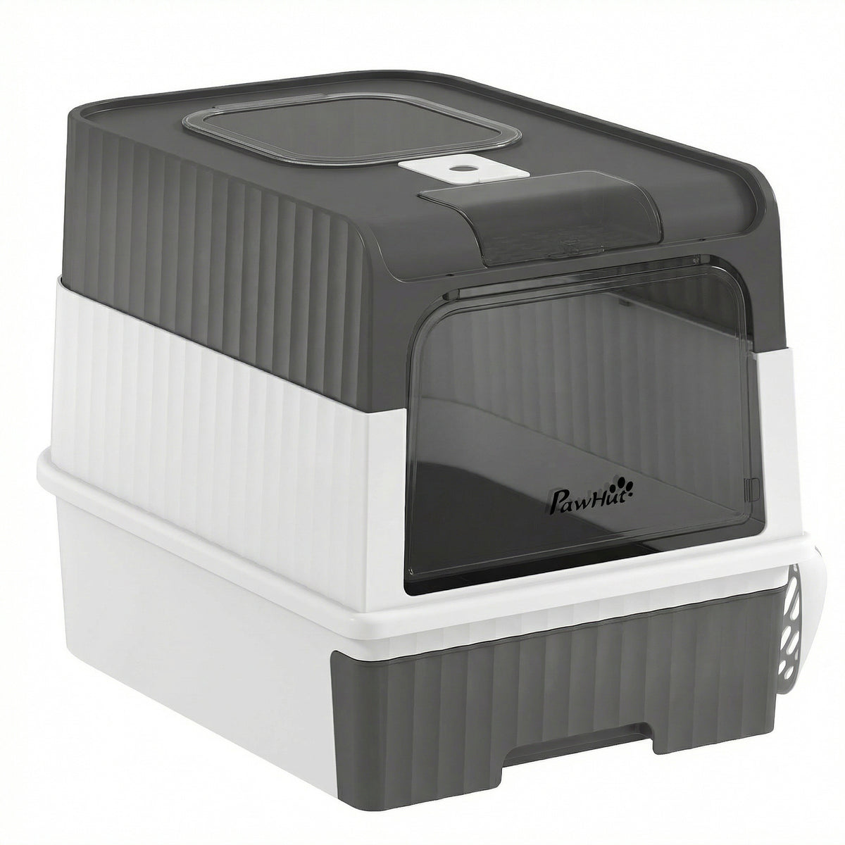 Enclosed Cat Litter Box with Lid and Drawer