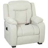 Power Massage Reclining Chair in Velvet