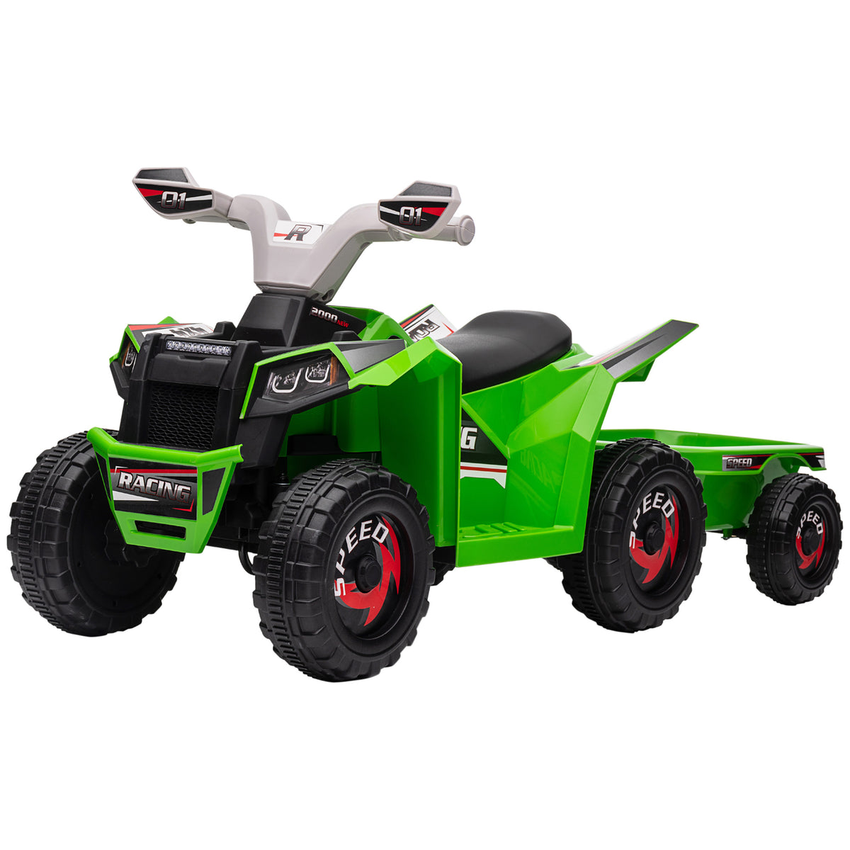 6V Kids Electric ATV with Trailer