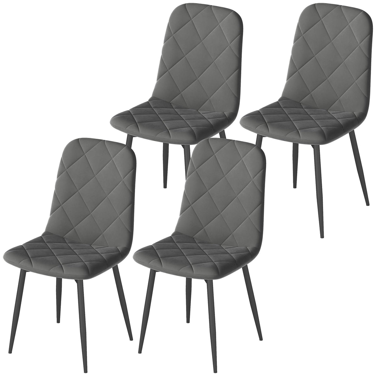 Upholstered dining chairs set of 4