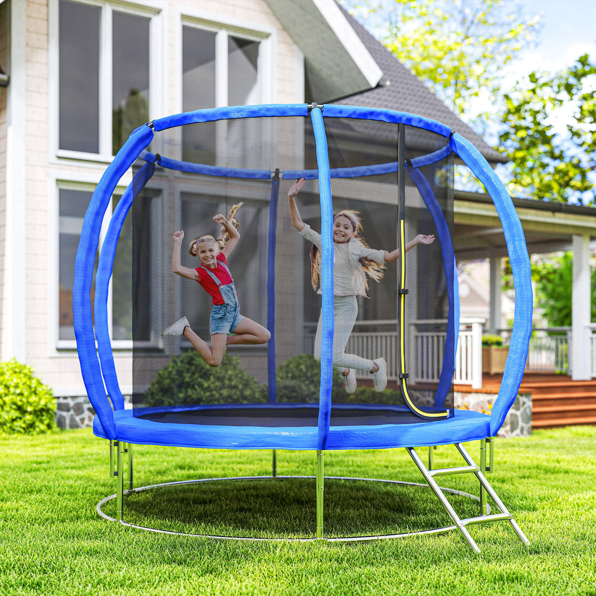Outdoor Certified Trampoline with Enclosure Net