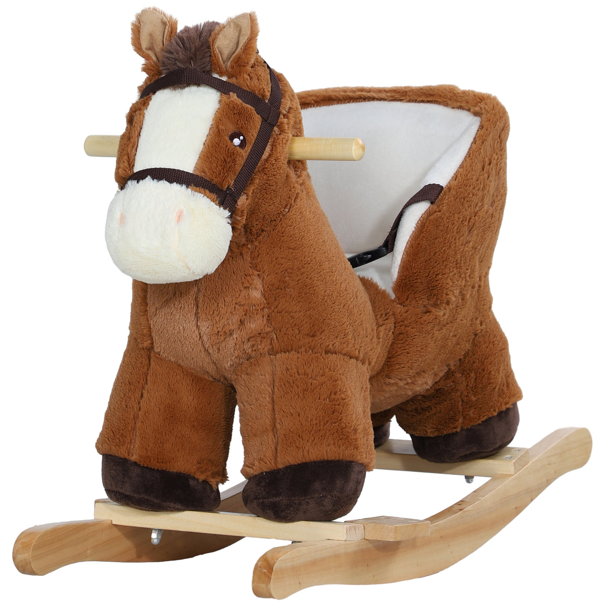 Baby plush rocking horse with sound
