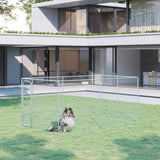 Outdoor dog playpen with galvanized steel frame