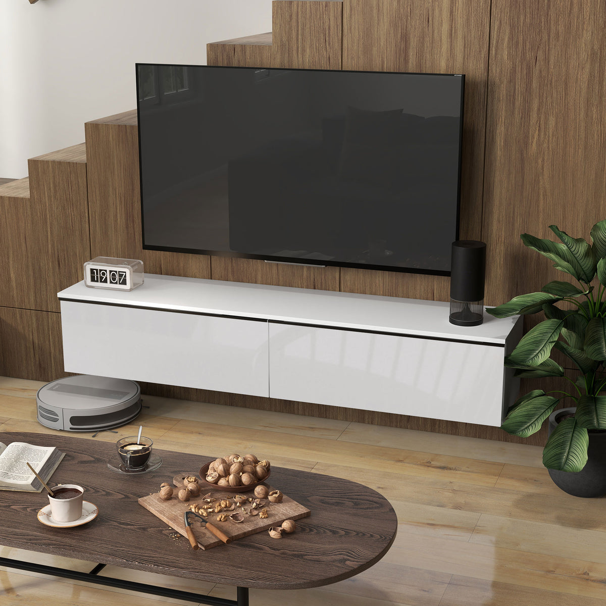 Wall mounted modern floating TV stand