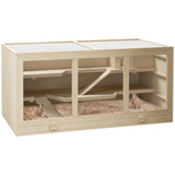 Wooden hamster cage