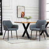 Silla de comedor lote de 2 de lino