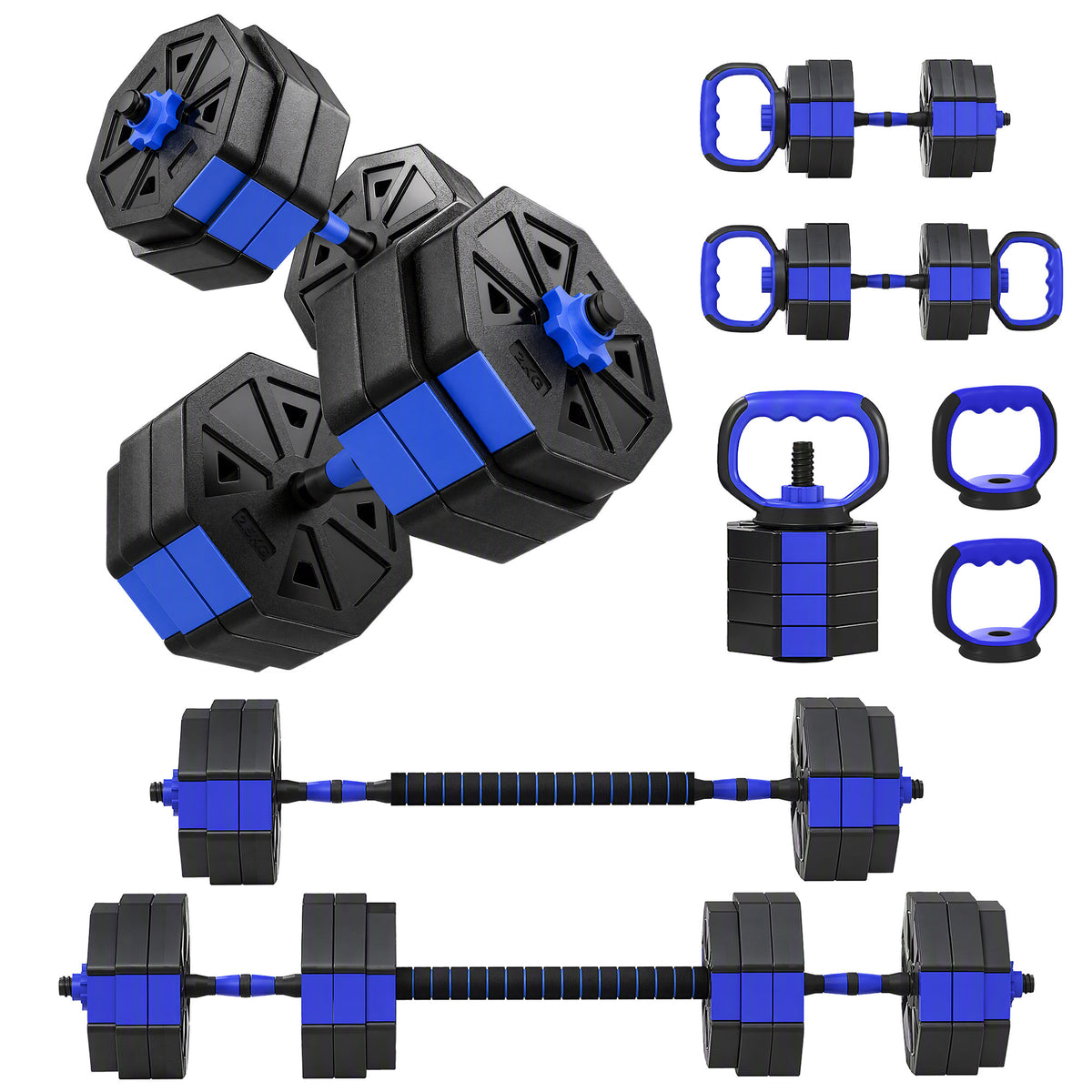 6-in-1 Adjustable Dumbbell Set