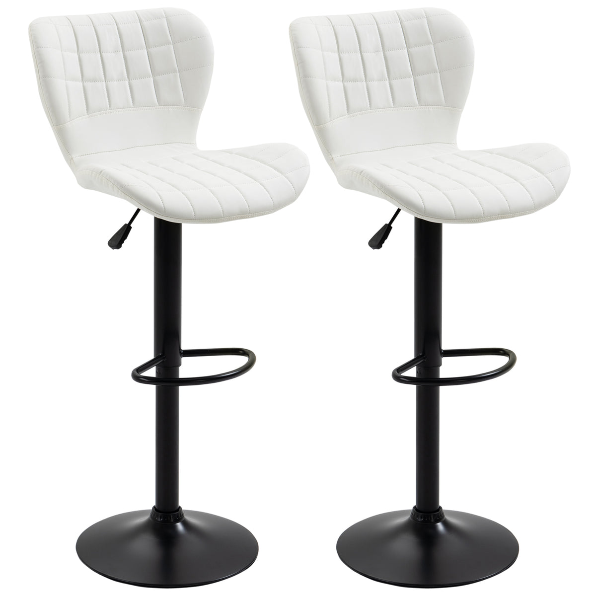 Swivel Bar Stools Padded Set of 2