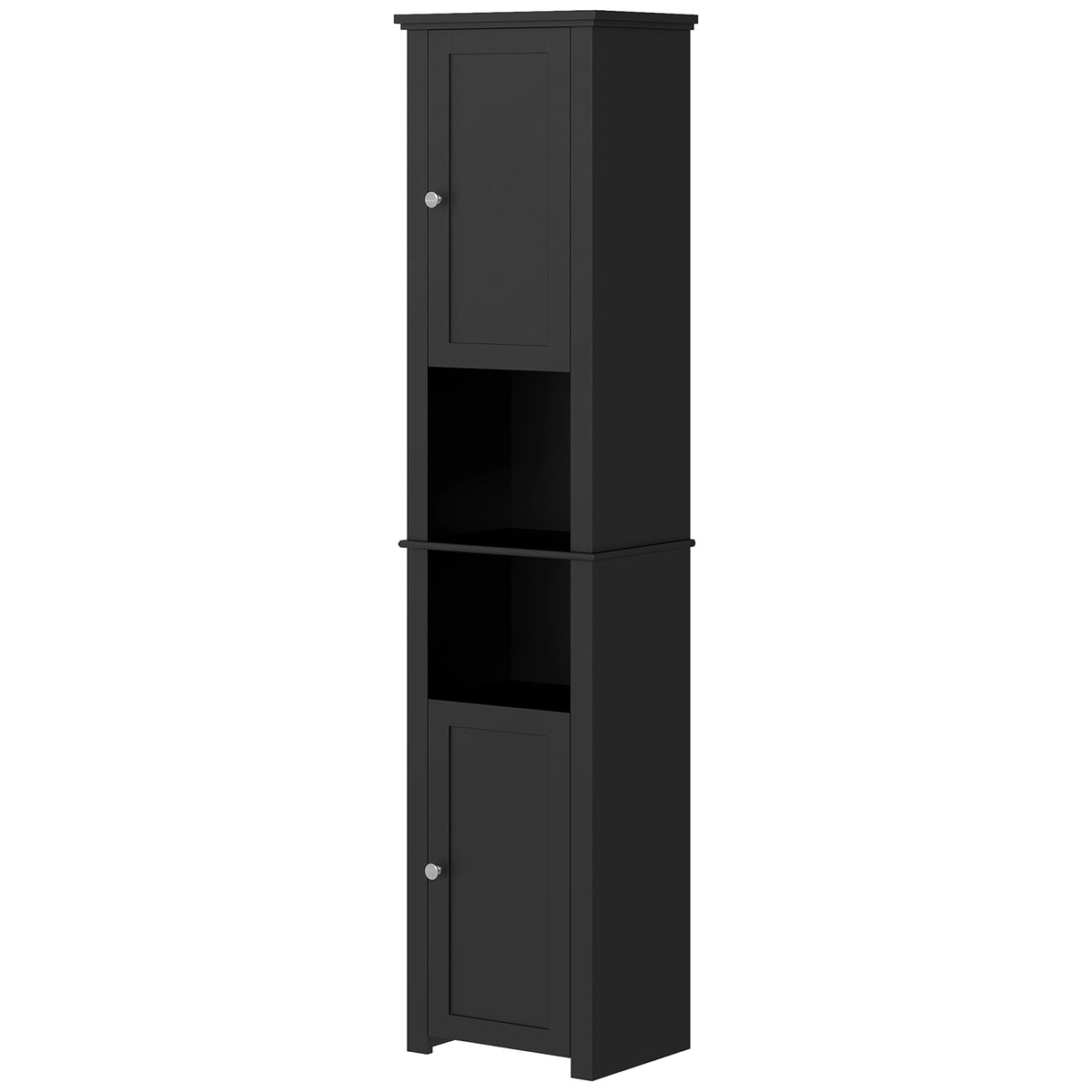 Tall freestanding bathroom storage cabinet