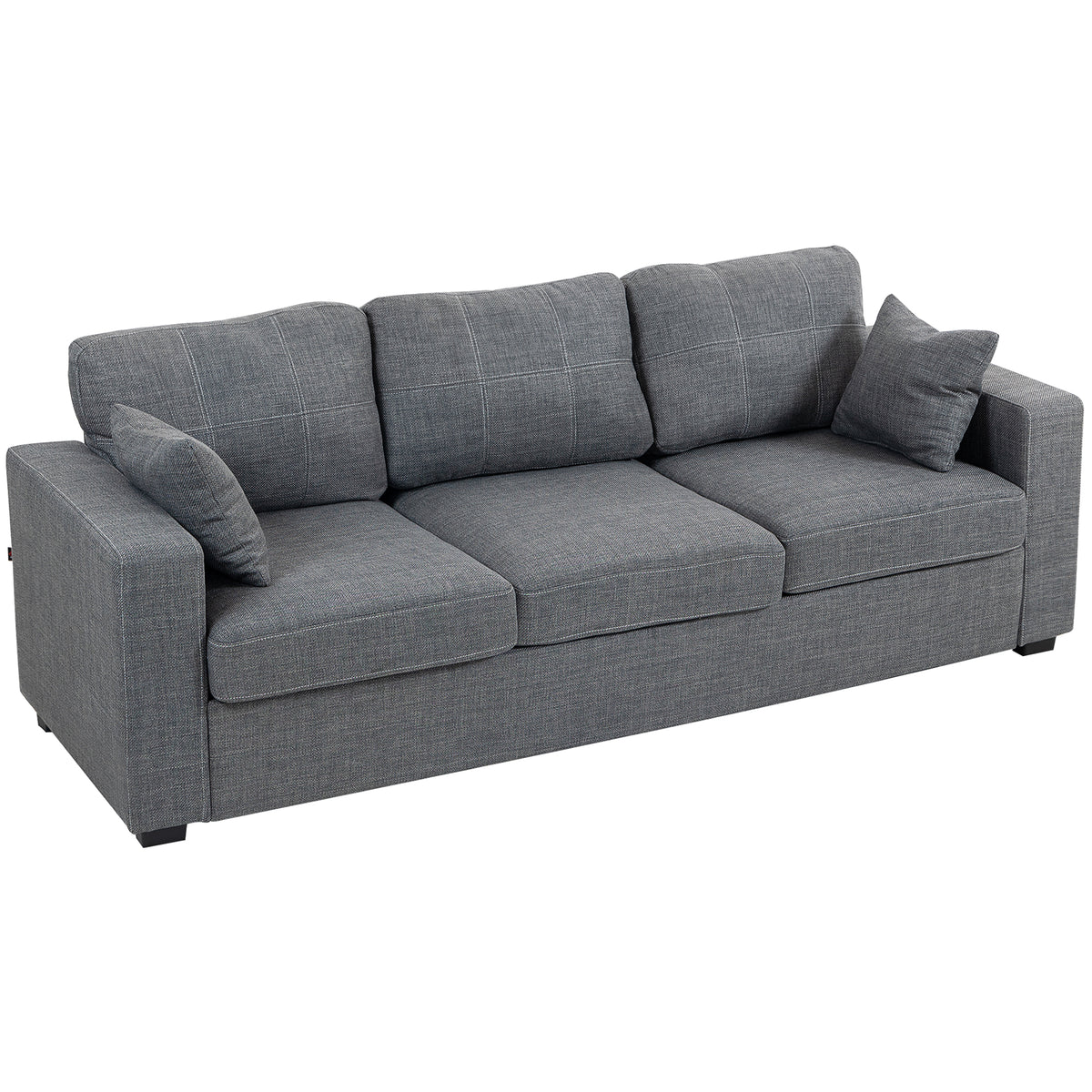 Modern 3-Seater Upholstered Living Room Sofa