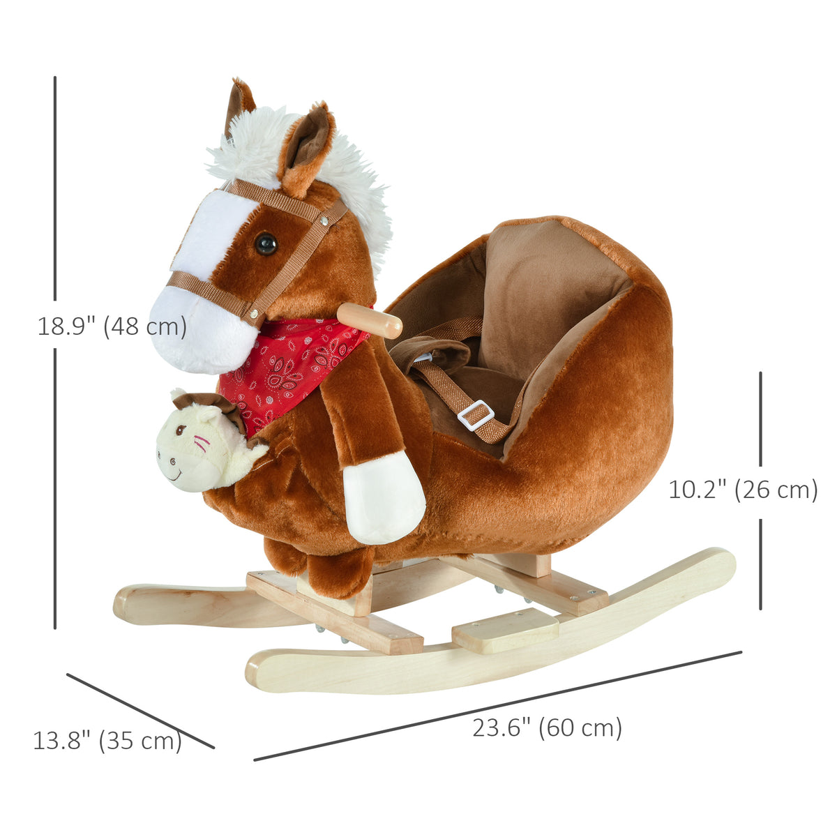 Baby Plush Rocking Horse with Sound