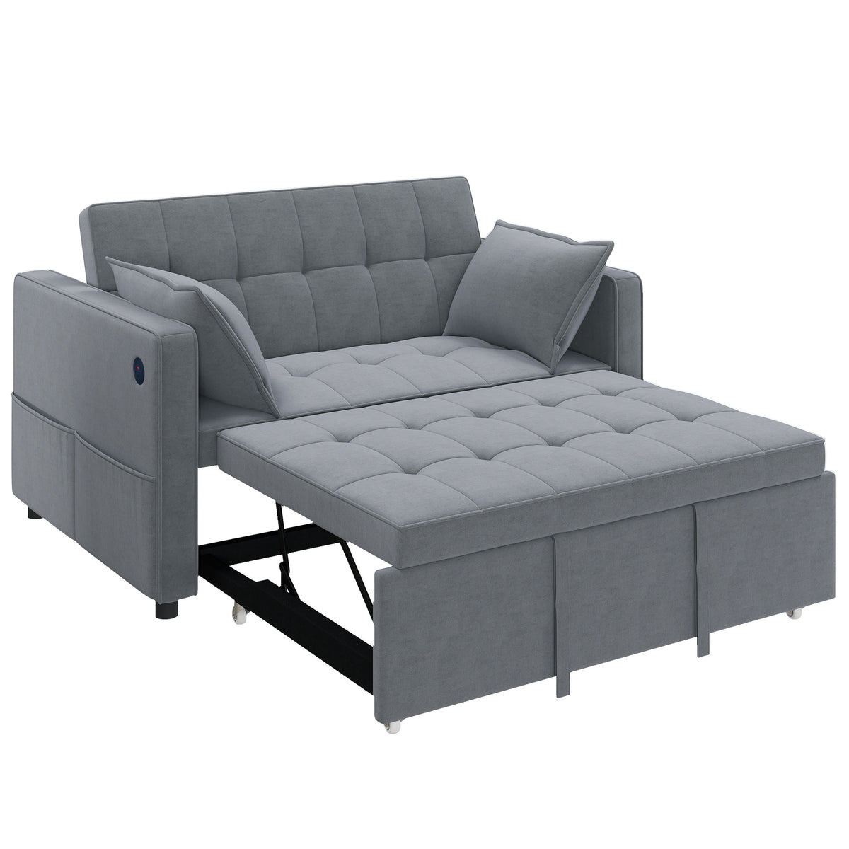 Sofá cama convertible 3 en 1 con carga USB