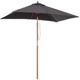 Rectangular Patio Umbrella Tilt 200 x 150 cm